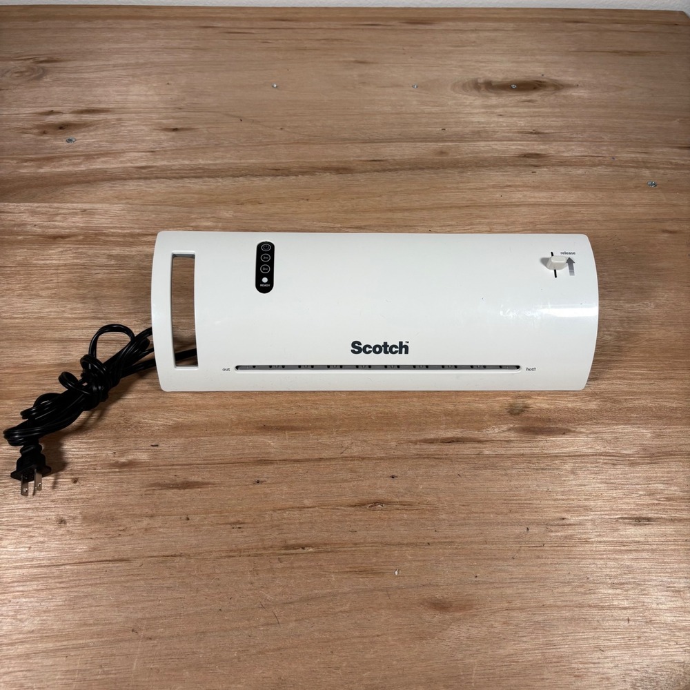 Scotch Thermal Laminator TL902 White 9 Inch 2 Roller System Home Office School